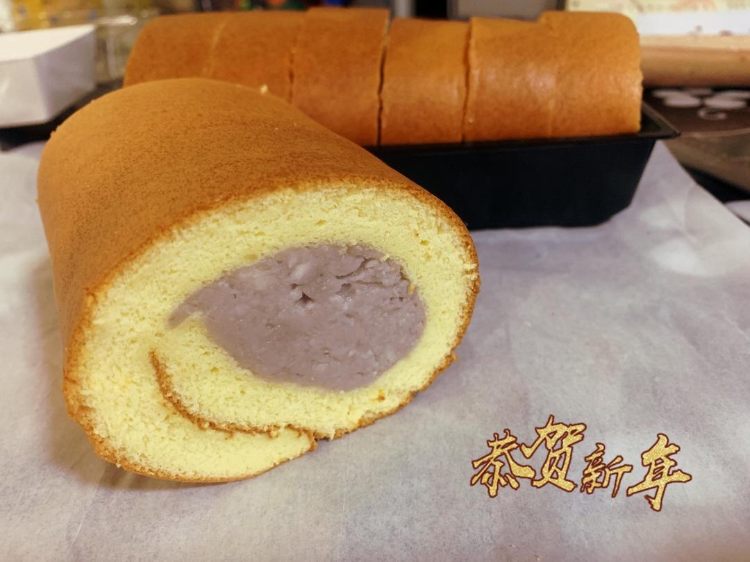 香芋紫薯蛋糕卷