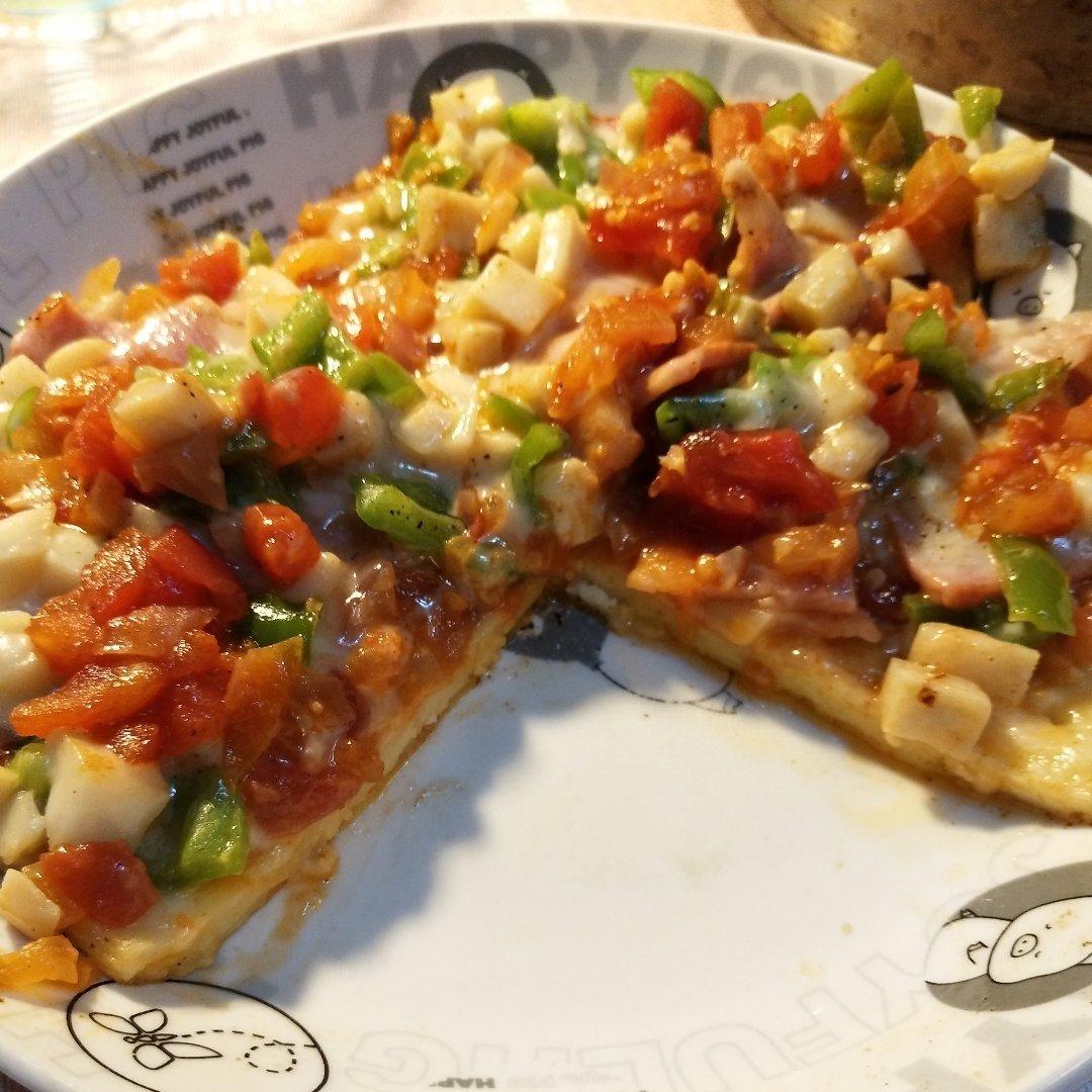 宝宝辅食 三文鱼牛油果披萨（不用烤箱烤的披萨）