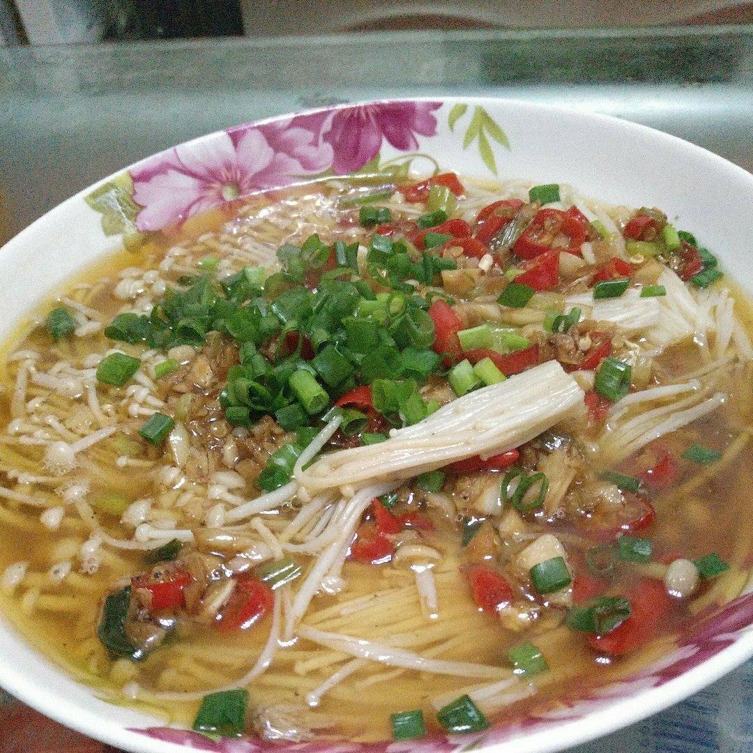 蒜蓉蒸金针菇