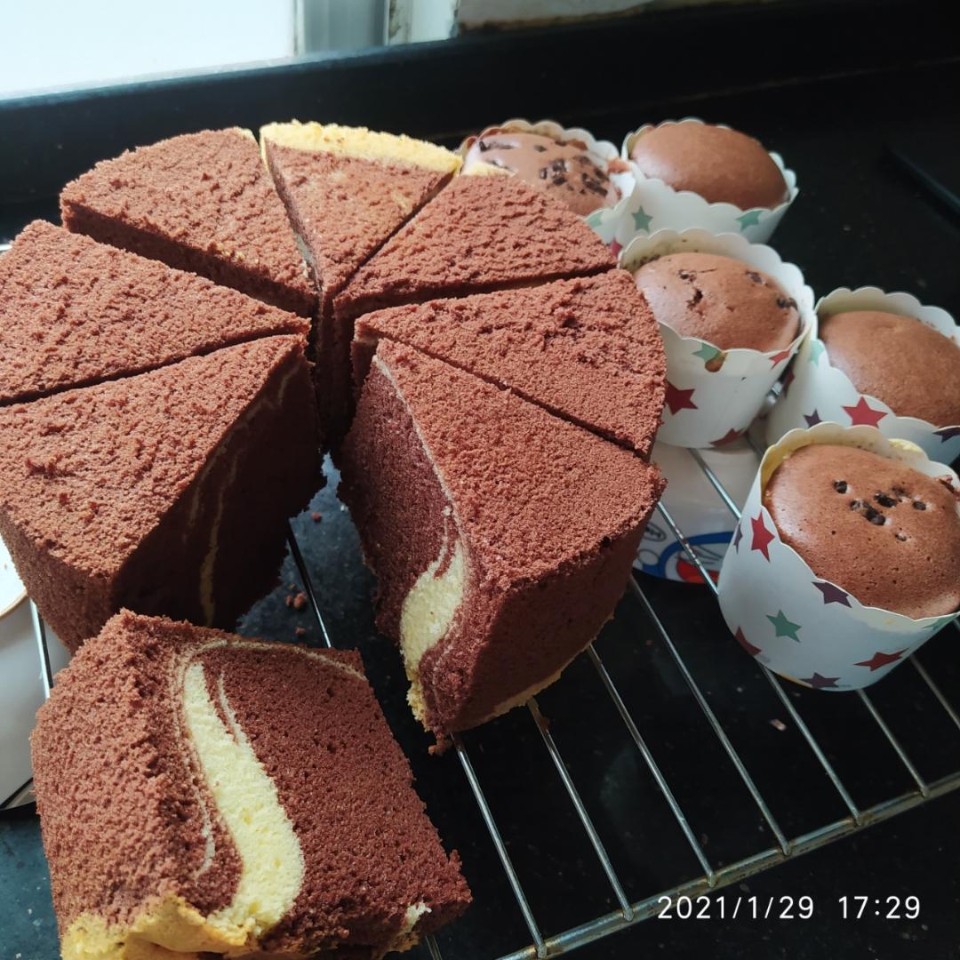 可可戚风蛋糕～8寸～百分百成功