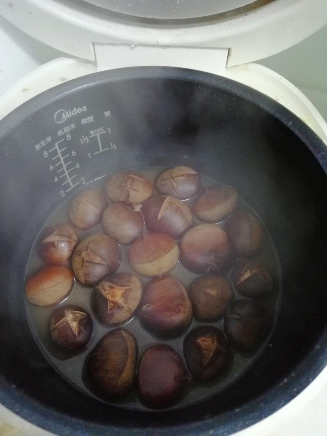 超简单电饭锅板栗