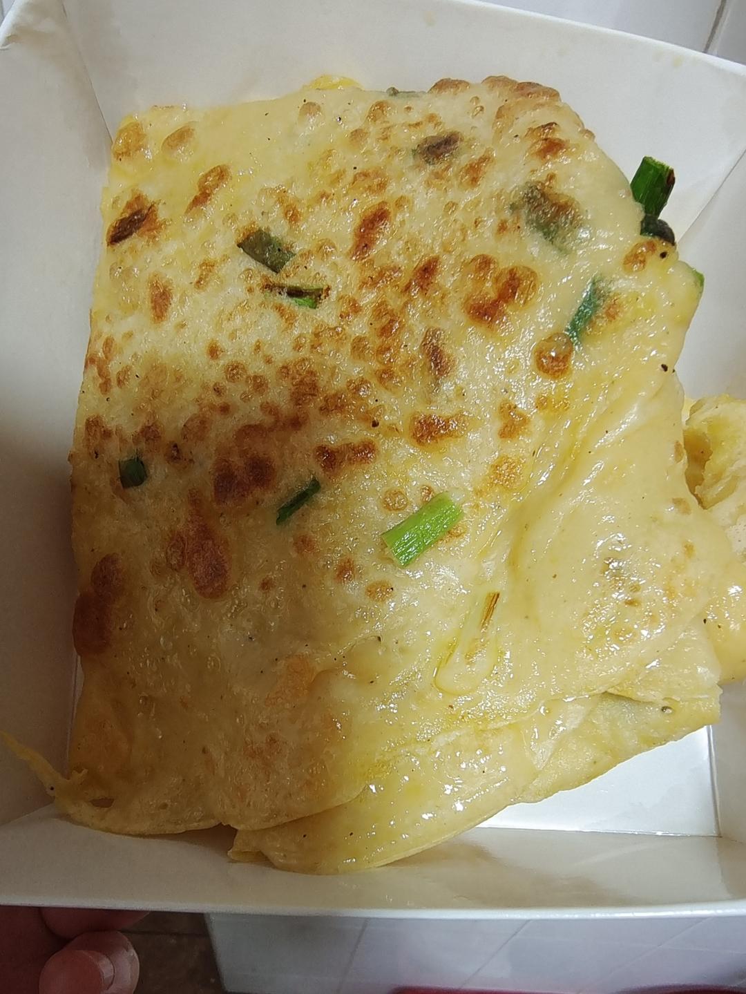 简单快手鸡蛋饼 柔软翻面不破