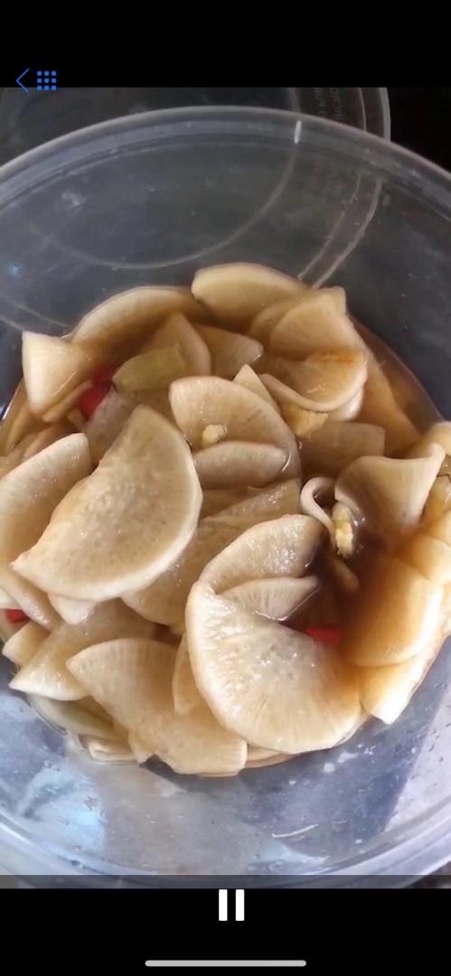 三步爽口酸酸辣辣腌萝卜片小咸菜