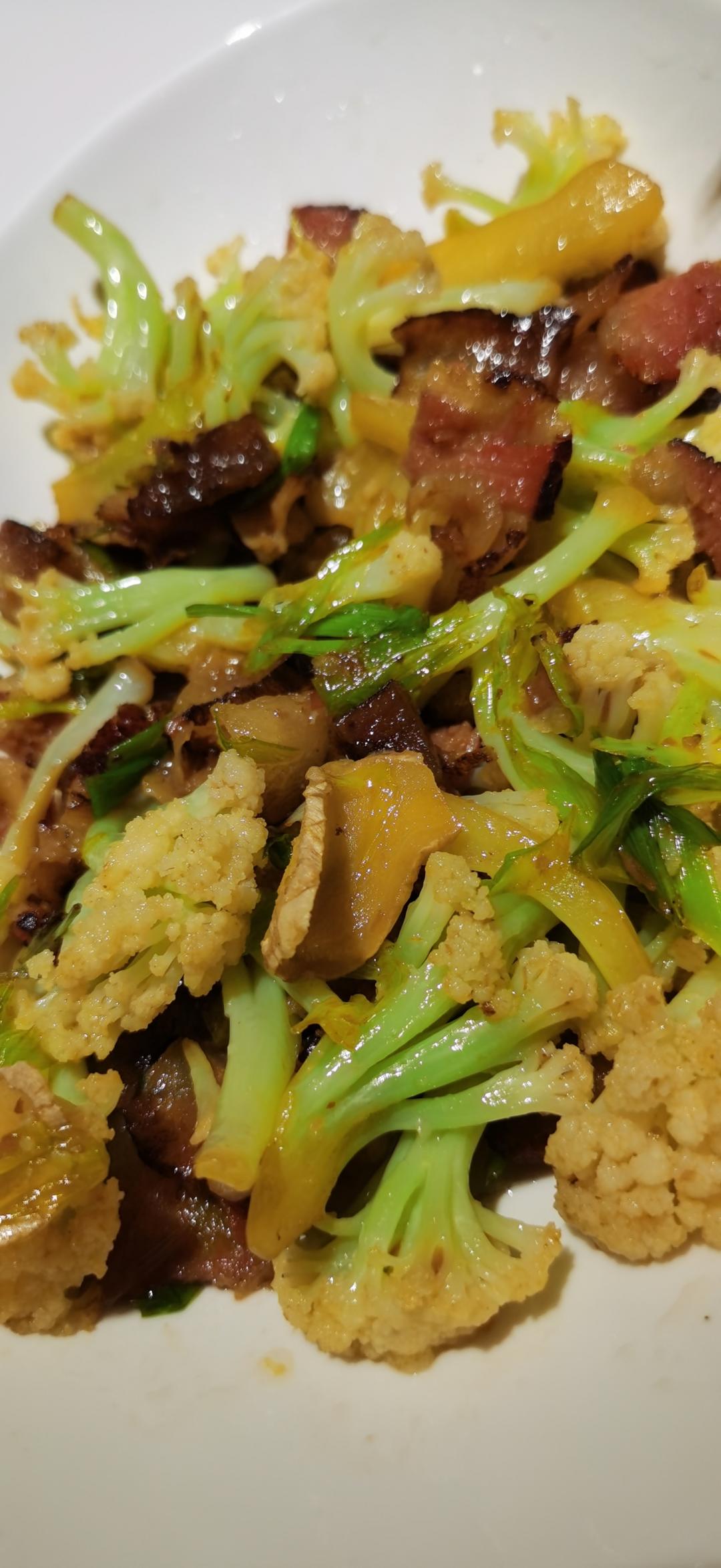 记忆中的味道·腊肉炒花菜