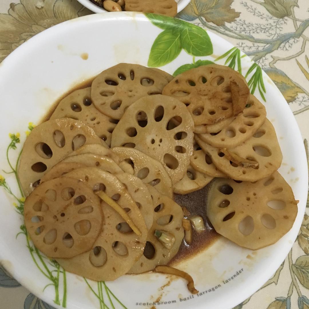 酸甜的开胃菜-  糖醋藕丁