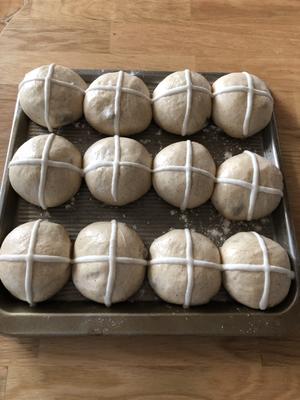 Hot Cross buns英国传统十字面包 复活节必备的做法 步骤14
