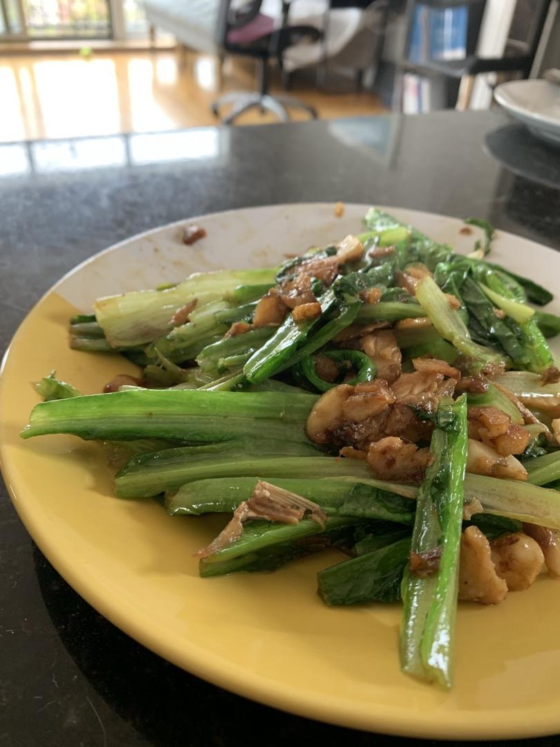 豆豉鲮鱼油麦菜