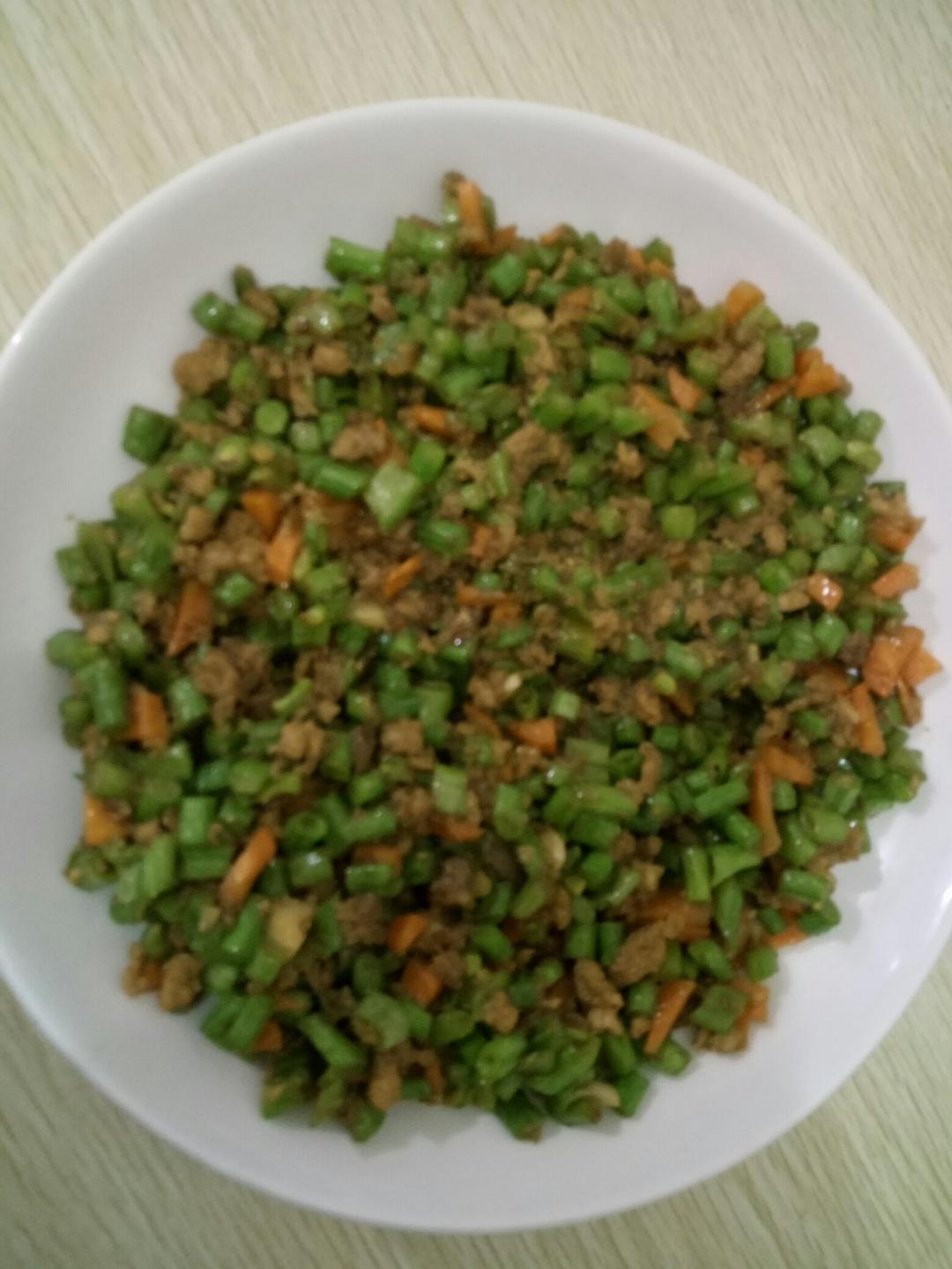 肉沫豆角下饭菜