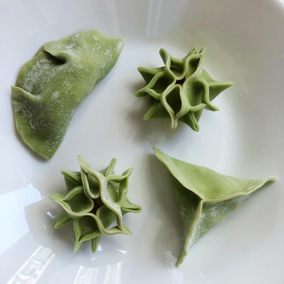 菠菜柳叶饺（附视频大法）