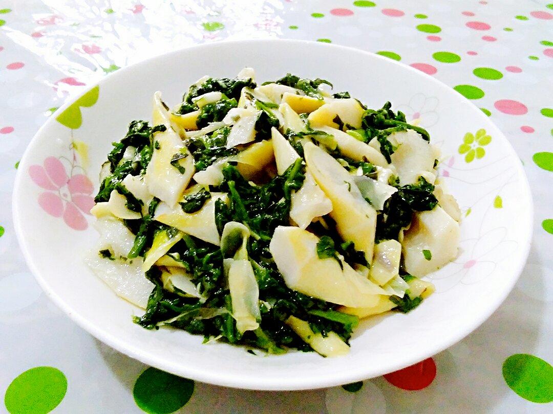 香浓的诱惑做的春天的味道-荠菜炒春笋