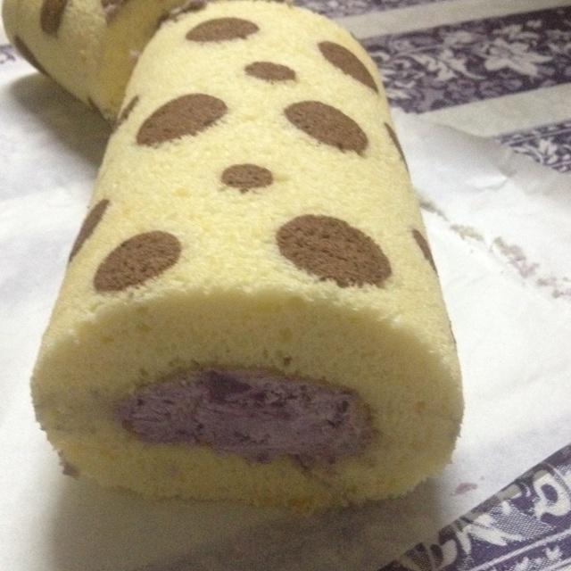 原味巧克力波点紫薯奶油蛋糕卷的做法