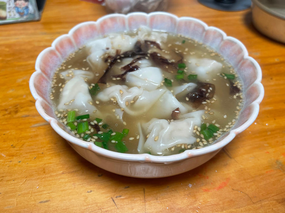 肉不柴的馄饨馅