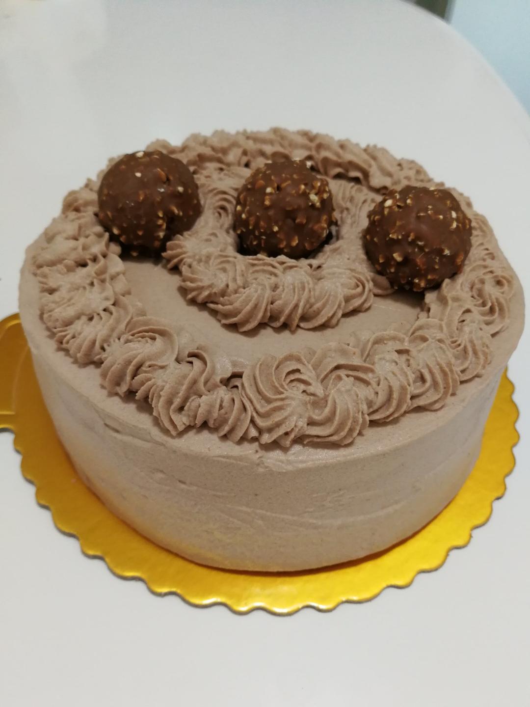 美树妈做的可可奶油蛋糕