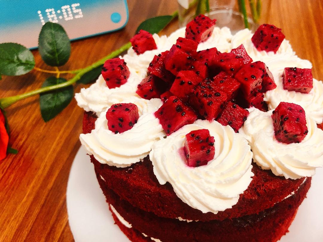 视频菜谱:红丝绒裸蛋糕6寸