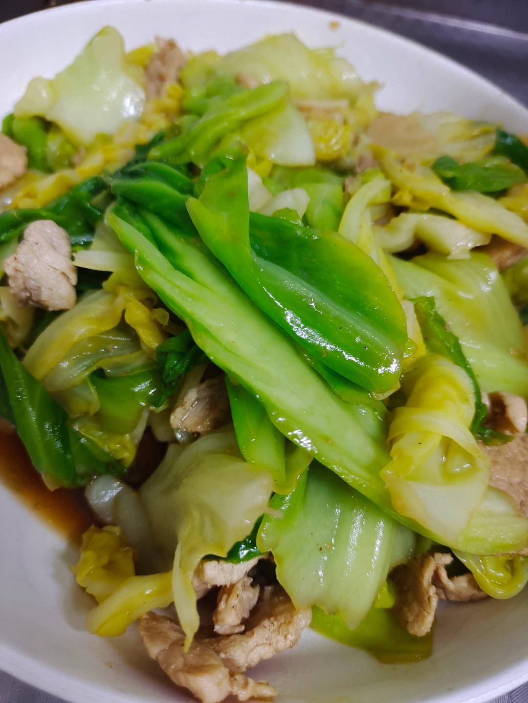 百分百出锅巴！【五花肉包菜锅巴饭】