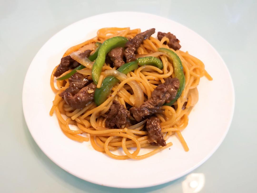 比餐厅好吃的黑椒牛柳意面🍝零失败简单教程