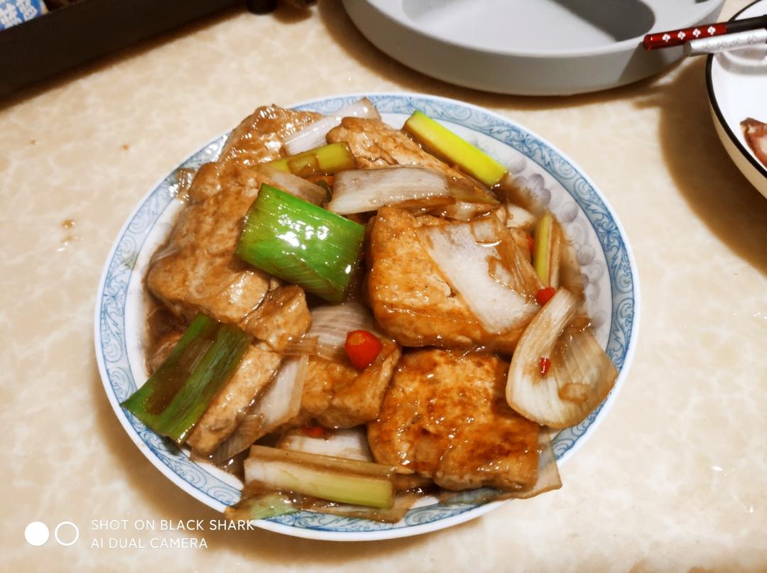 大葱烧豆腐