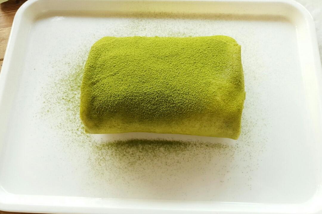 网红食谱│抹茶毛巾卷