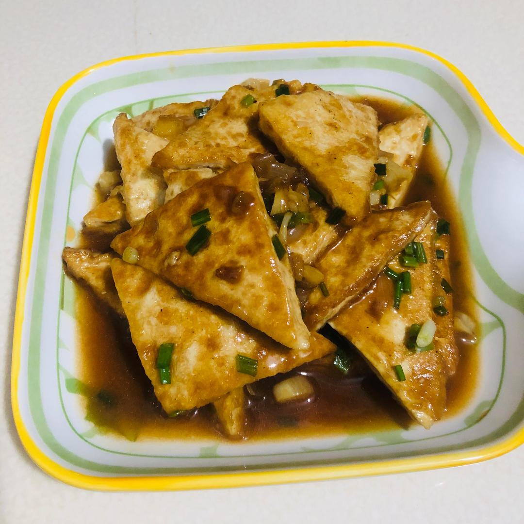 焖煎豆腐