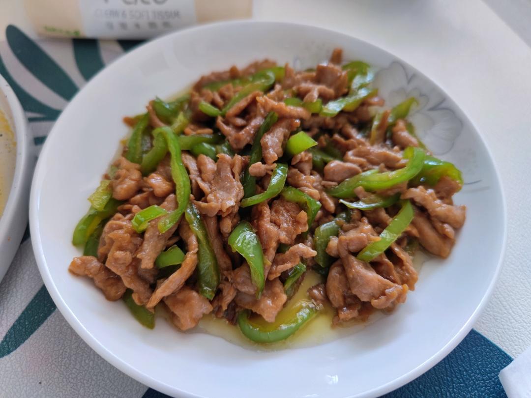 青椒炒肉丝