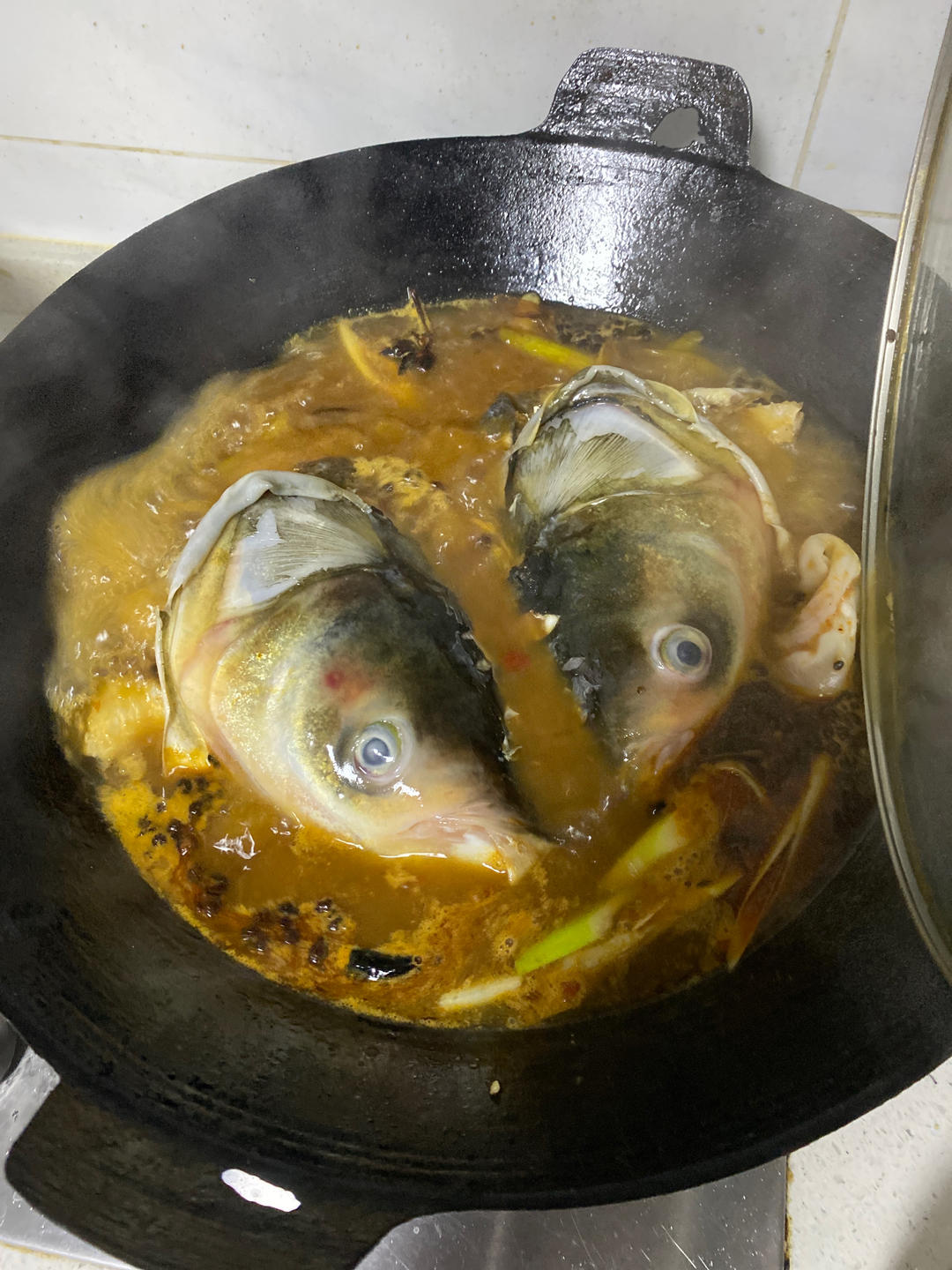 鱼头泡饼 炖鱼头（家庭版旺顺阁）