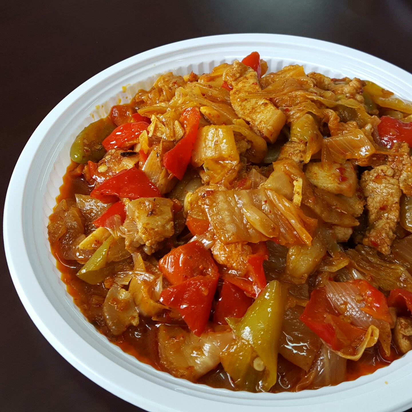 辣白菜炒五花肉