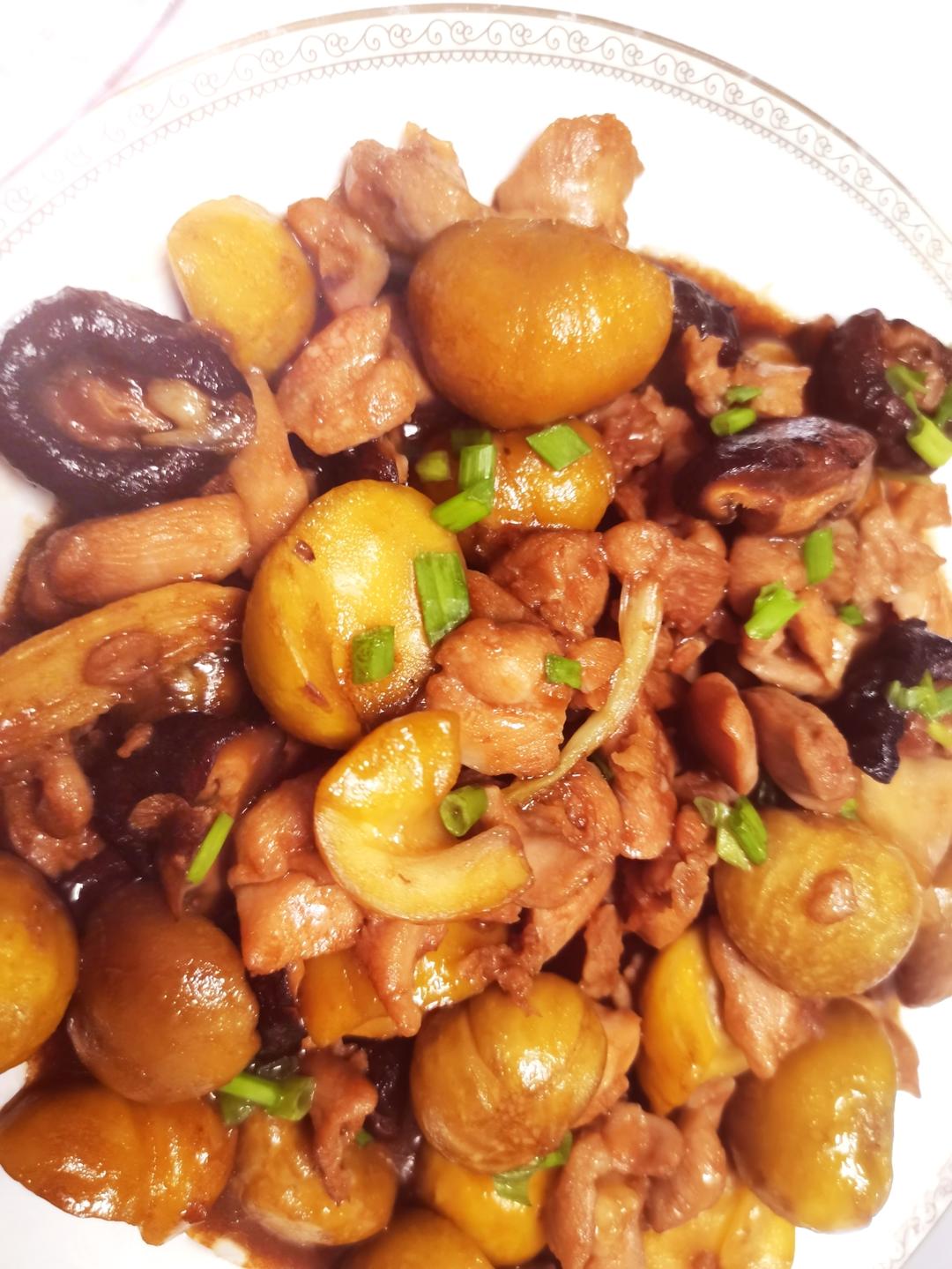 【栗子烧鸡】鸡肉都给你吃，栗子归我~