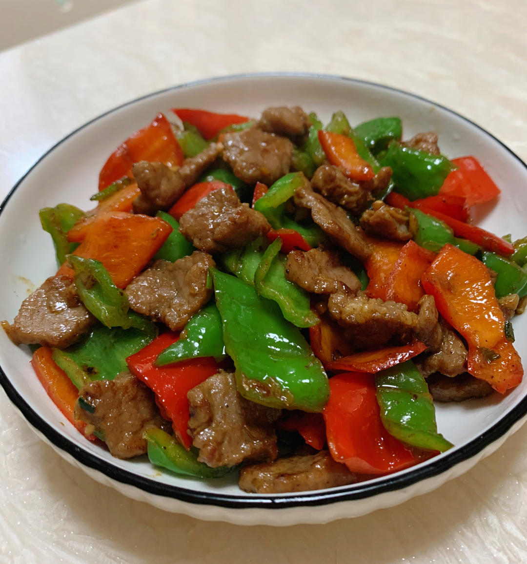 家常小炒牛肉（嫩滑爆赞）