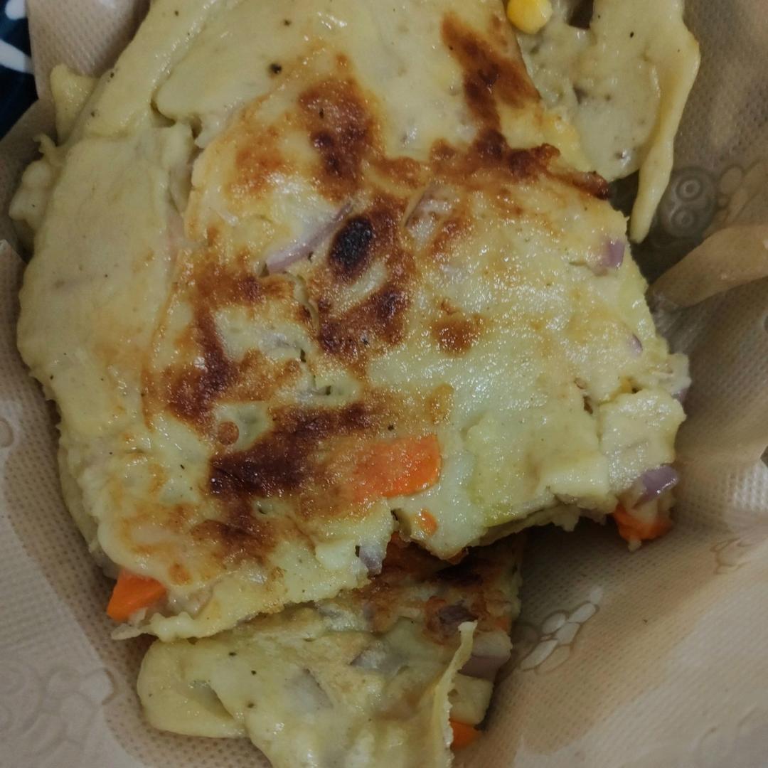 胡萝卜葱花土豆饼