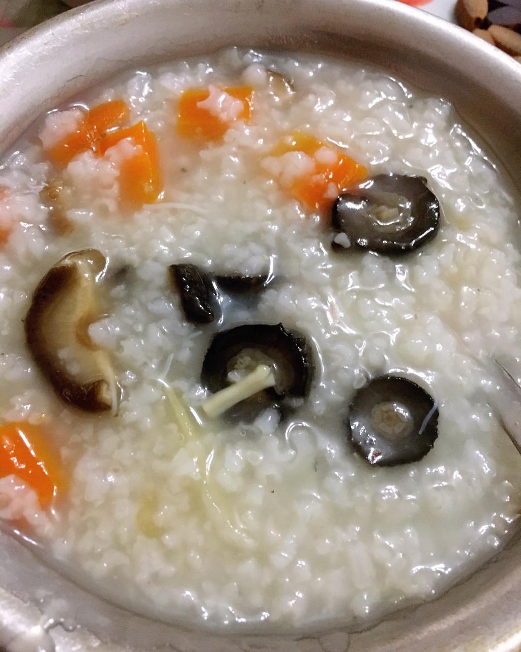 海参虾仁干贝粥