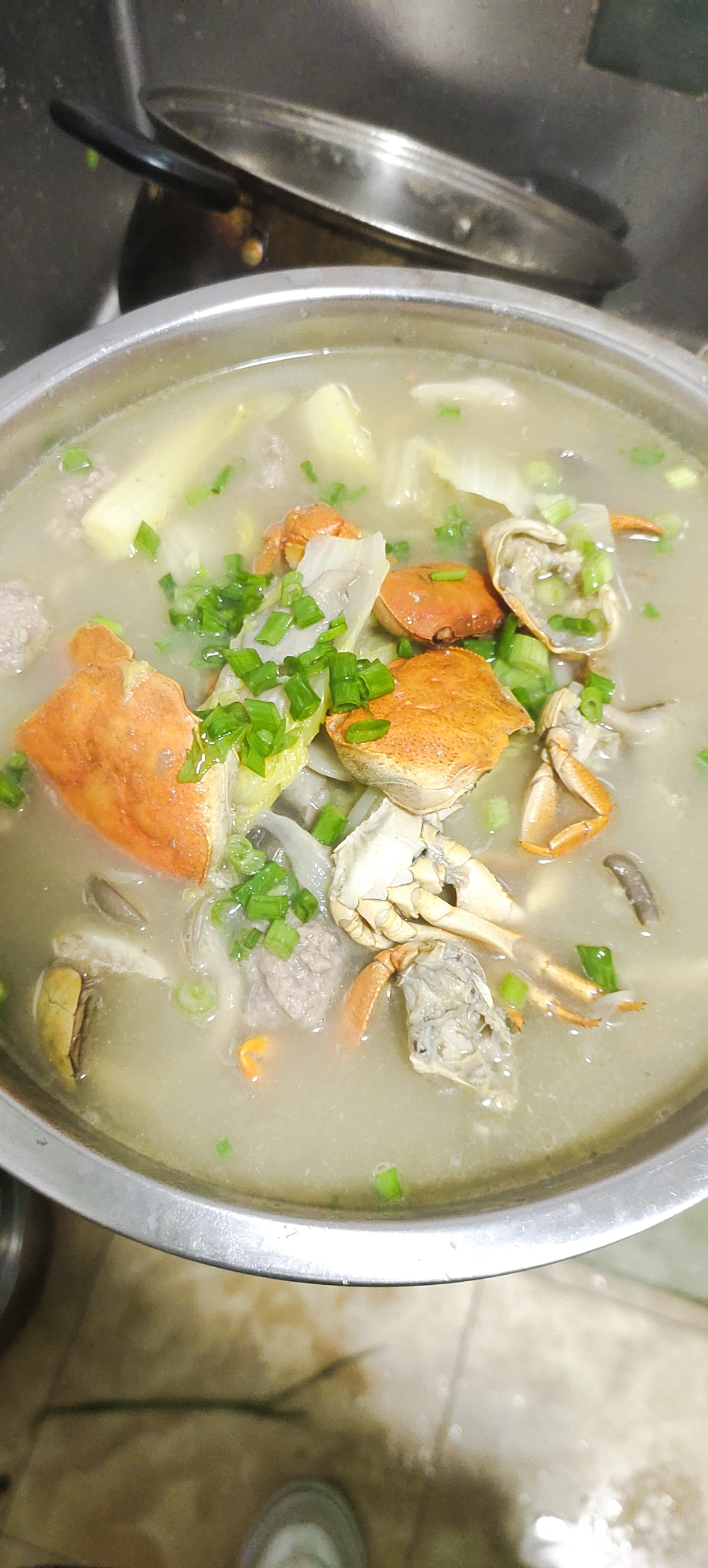 土螃蟹汤的做法