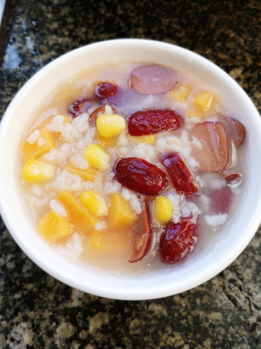 蓬安安做的红薯红枣粥