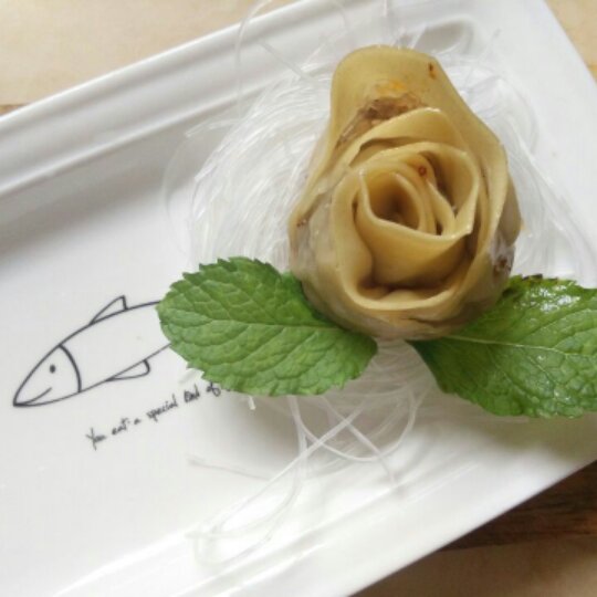 玫瑰花饺子