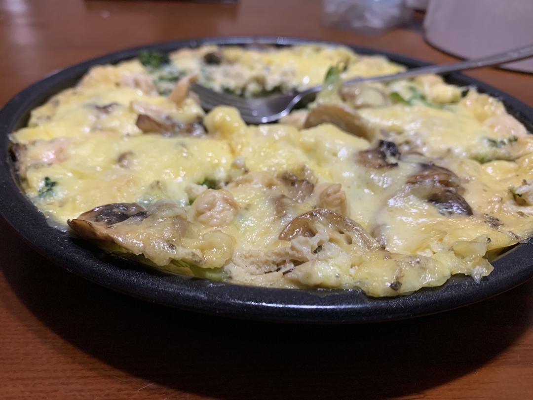 蘑菇菠菜奶酪早餐蛋饼丨健康·烘焙