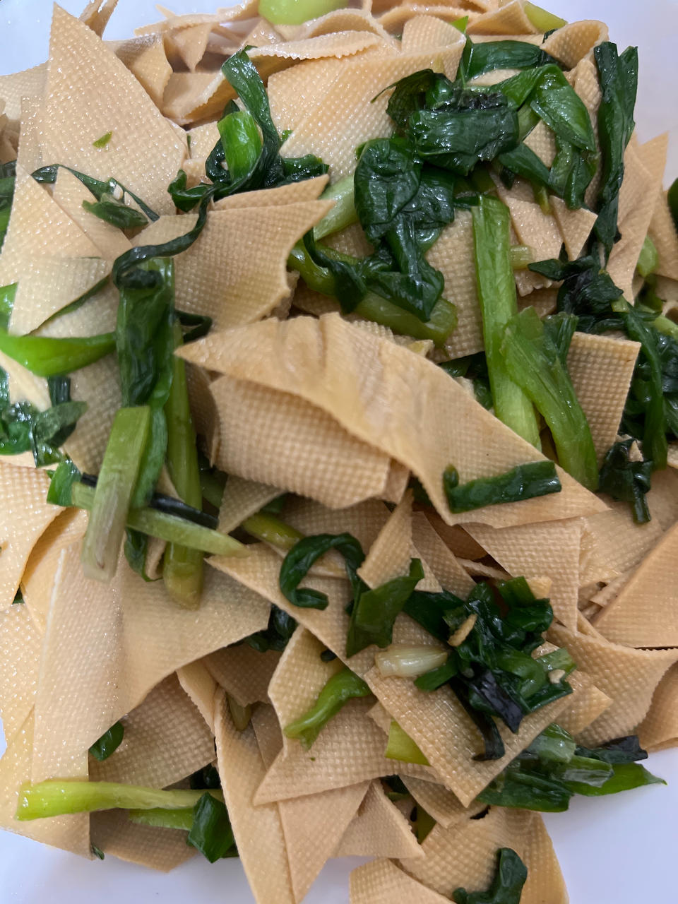 韭菜炒干豆腐