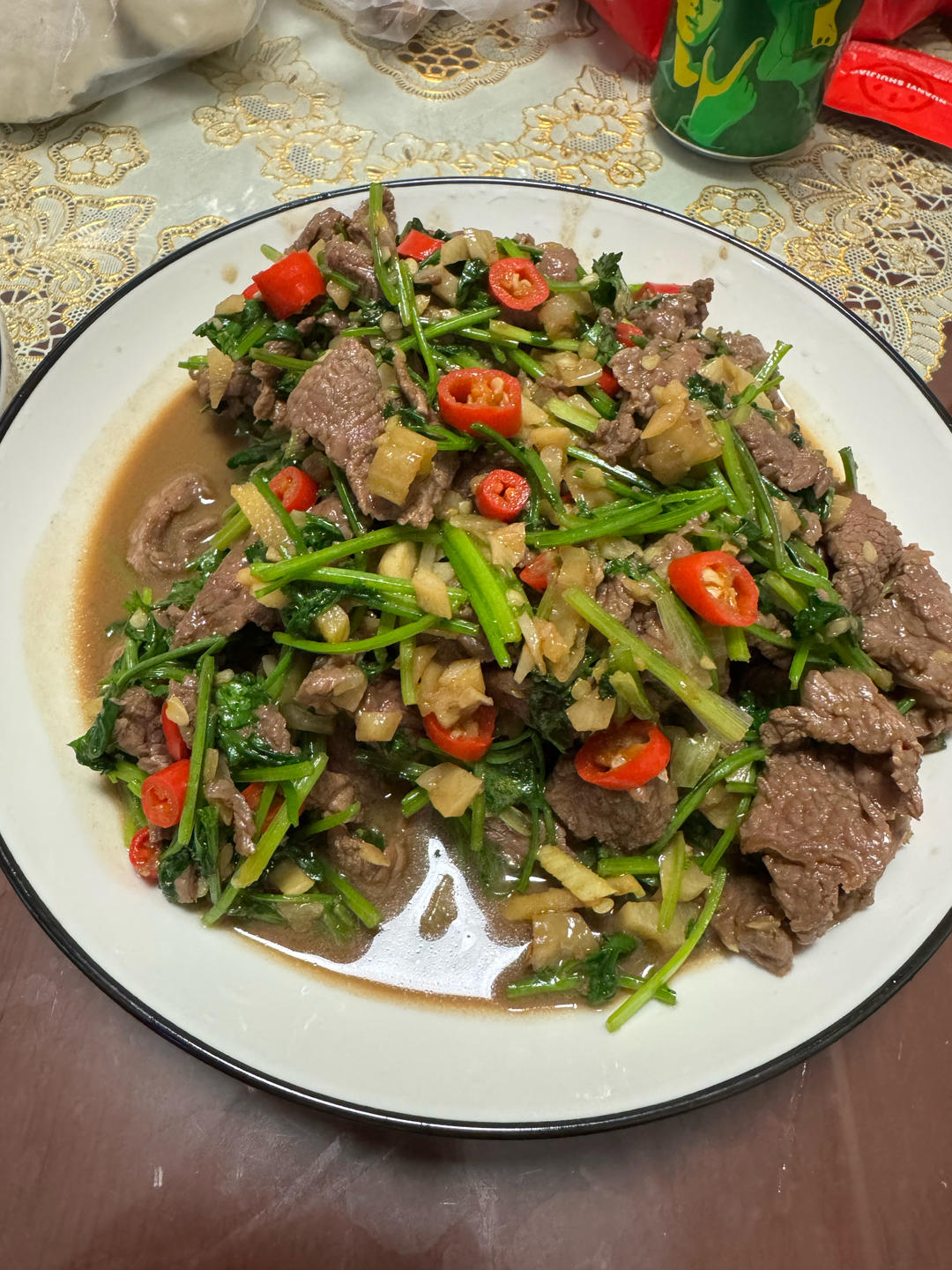 小炒黄牛肉
