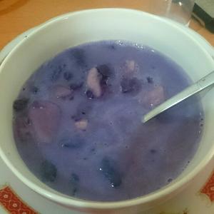 紫薯芋艿煮牛奶~(Q弹软糯)的做法 步骤3