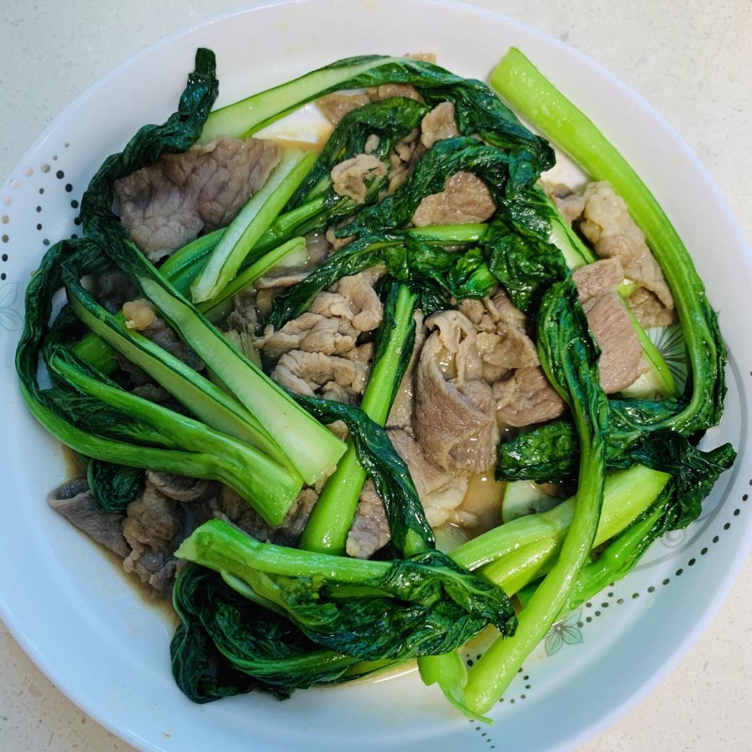 菜心炒牛肉