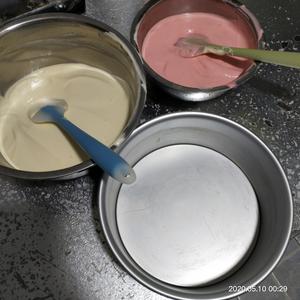 八寸圆形蜂蜜酸奶果粉斑马🦓纹水果生日蛋糕的做法 步骤10