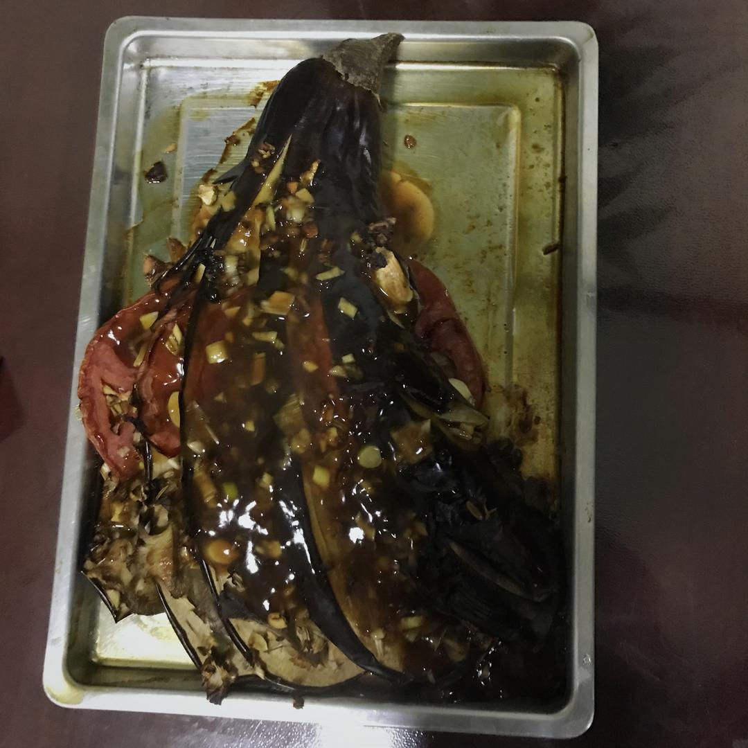 颜值担当！无油风琴烤茄子