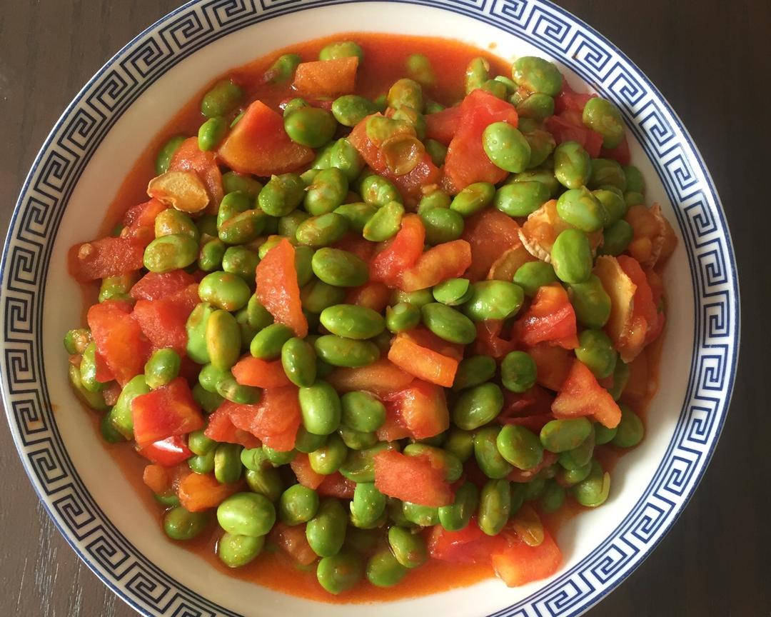西红柿炒青豆的做法