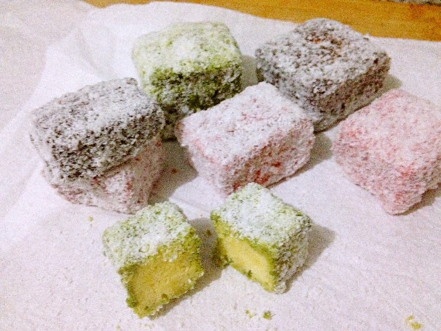 麦当劳的林明顿蛋糕