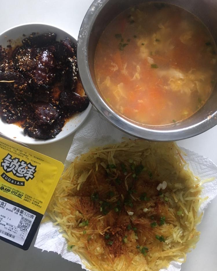 干煸土豆丝饼