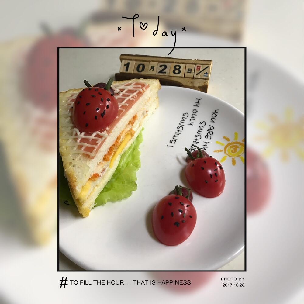 儿童节童趣早餐