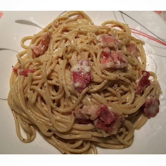 超简单的奶汁培根意面Carbonara