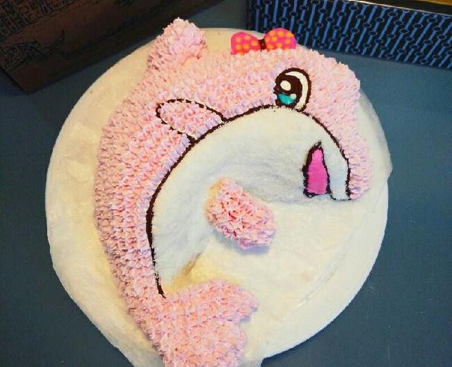 粉红海豚蛋糕的做法