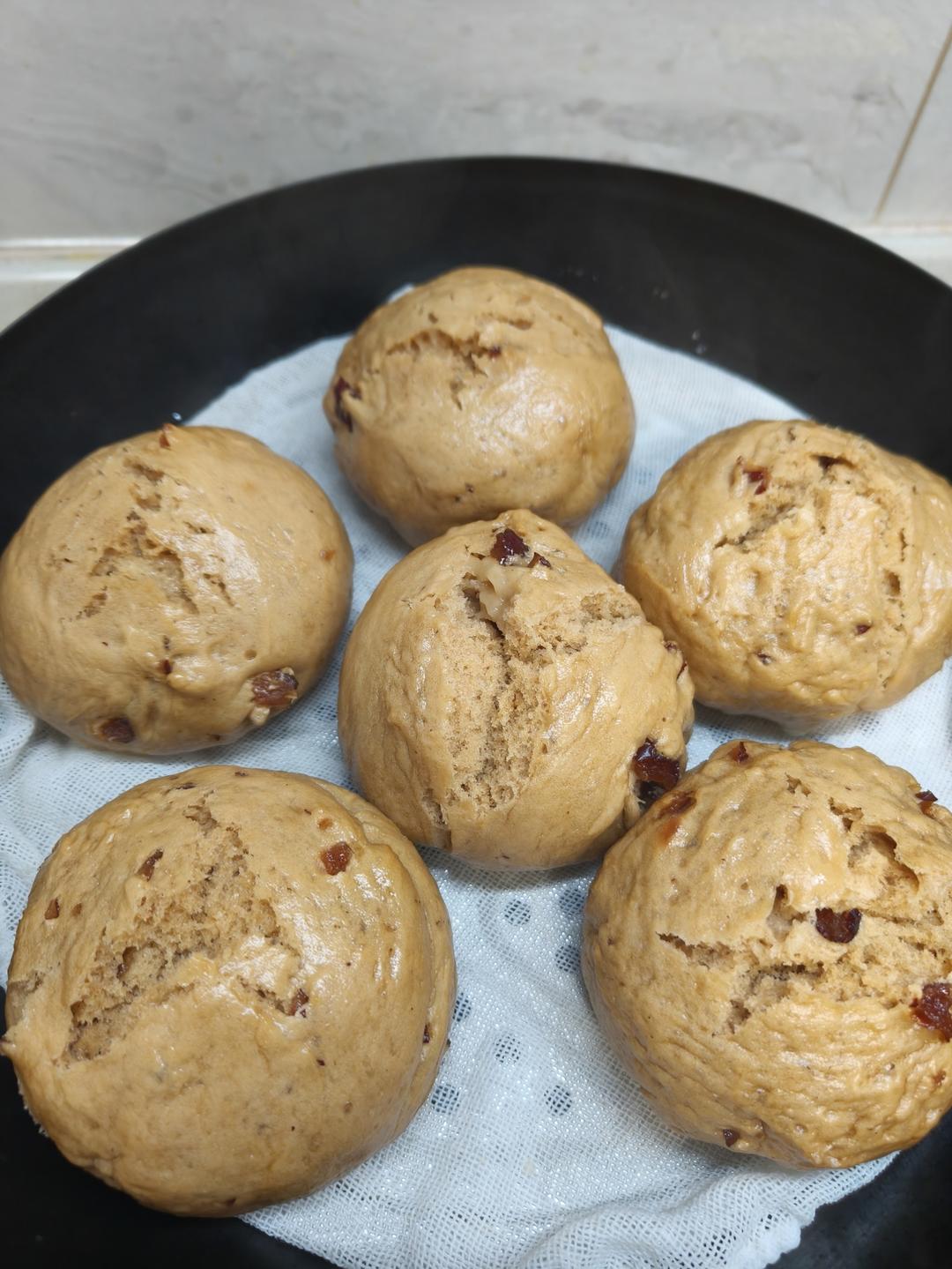 红糖大枣开花馒头 零失败的方子 蓬松煊软 保证各个开花 附细节视频详解