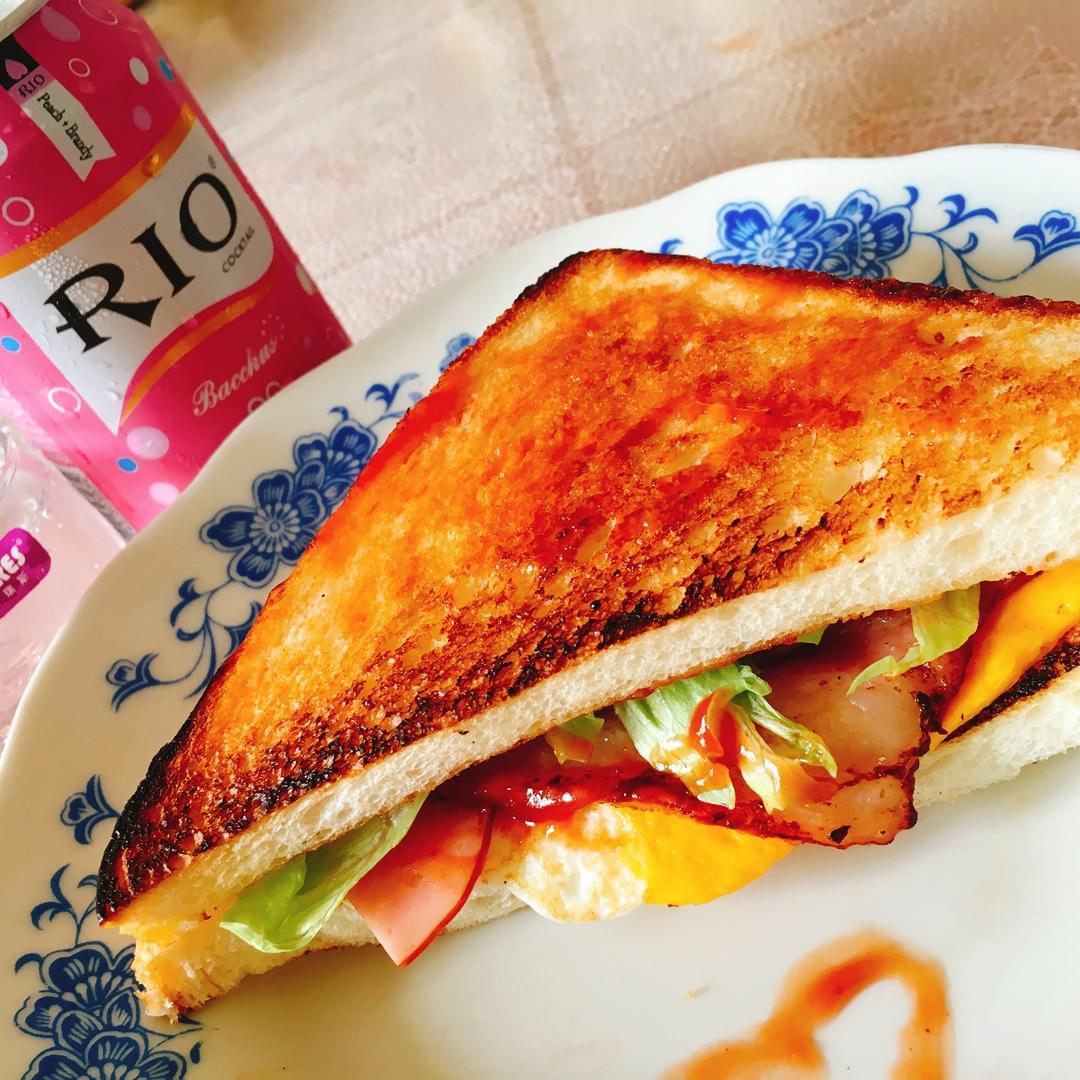 培根芝士三明治