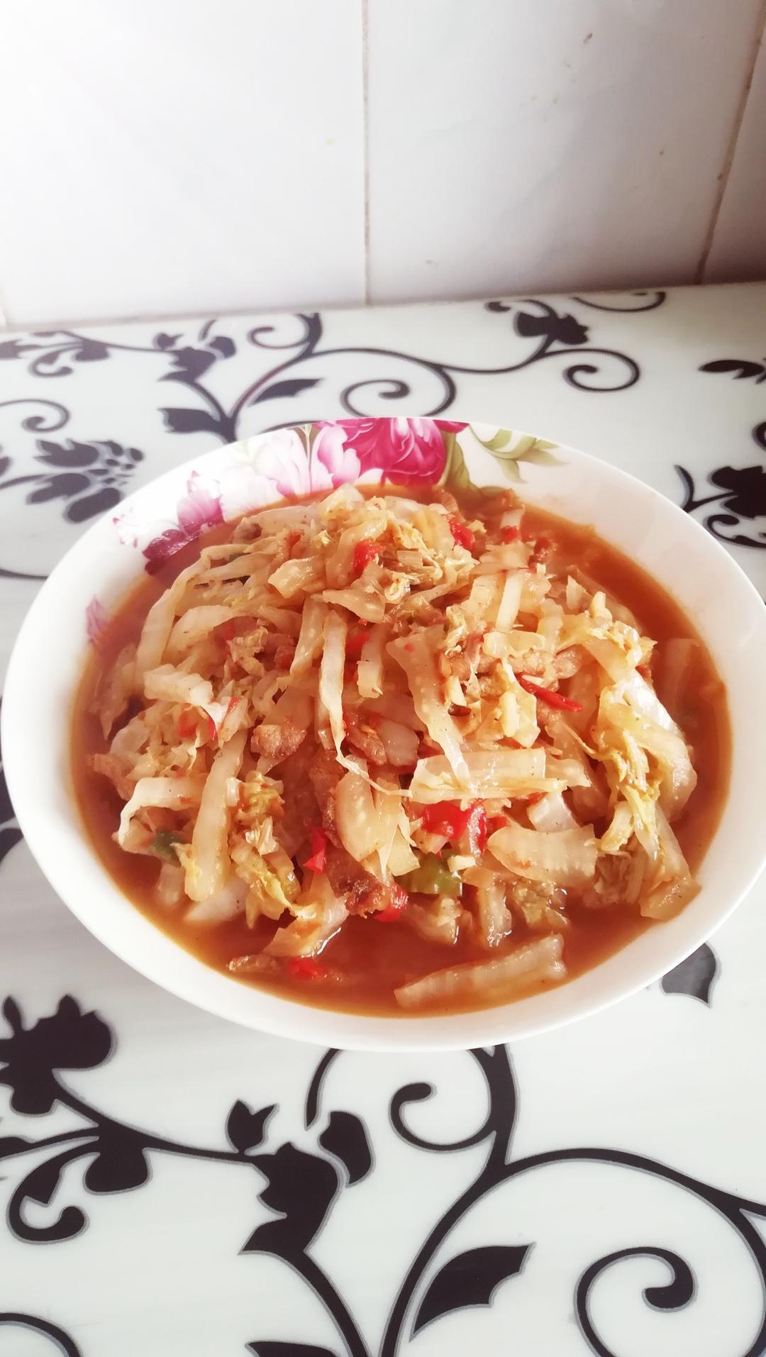 肉丝白菜的做法