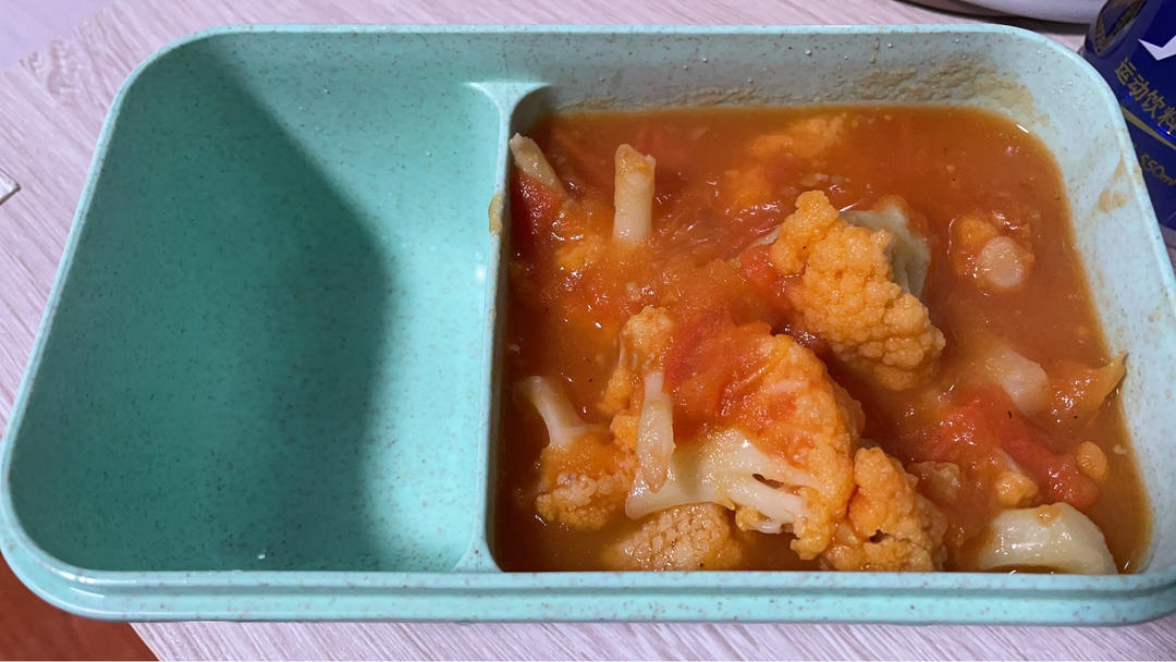 西红柿炒菜花（夏季开胃菜）